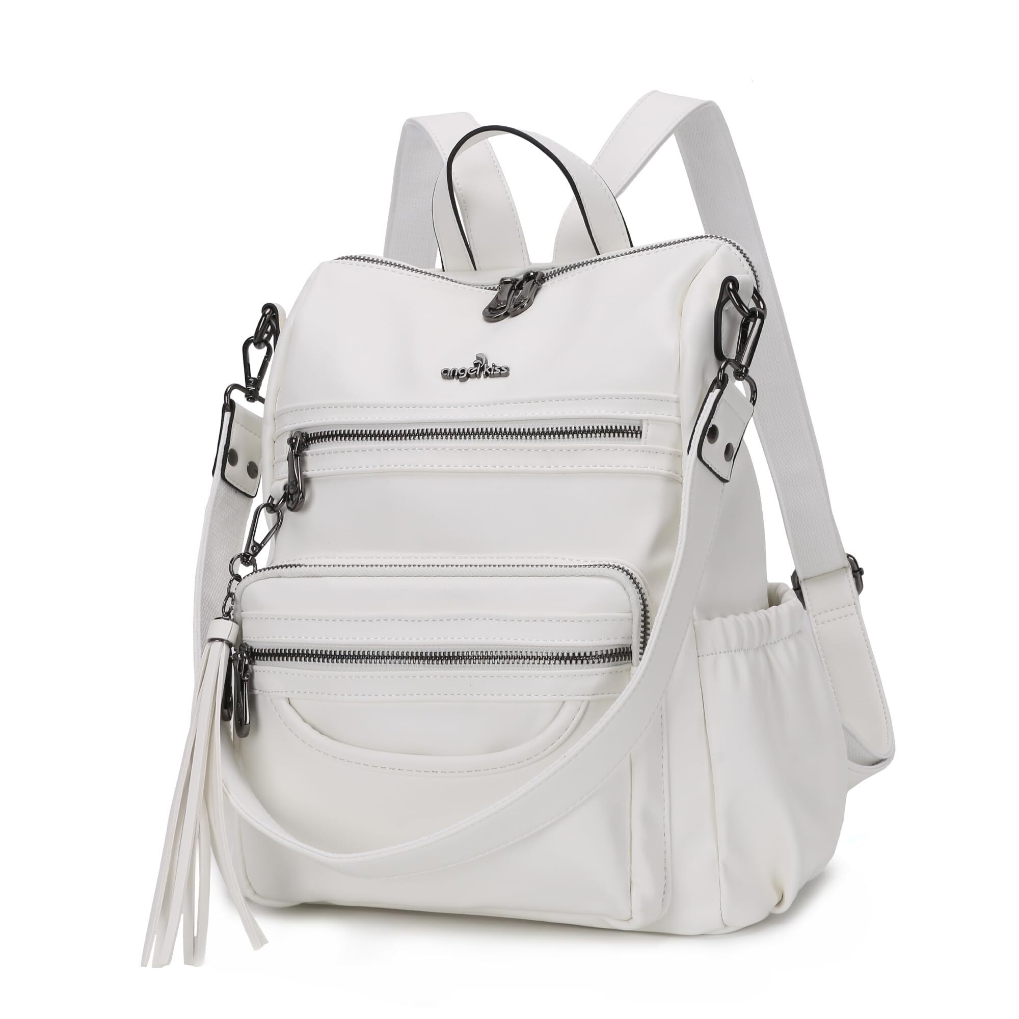 4823 Backpacks  Bags  Pu Leather Zipper Casual Backpacks